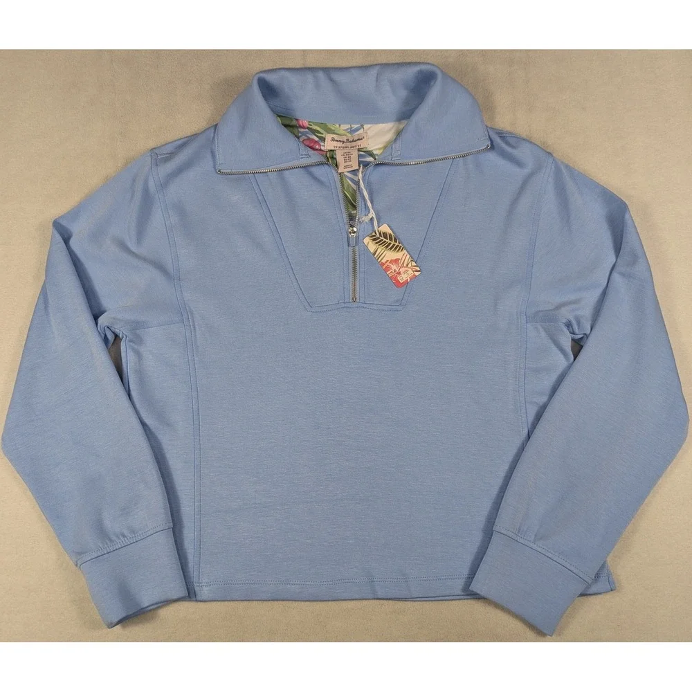 NEW Tommy Bahama Everyday Active Womens XS Blue Quarter Zip Pullover Skort Set - Picture 2 of 8
